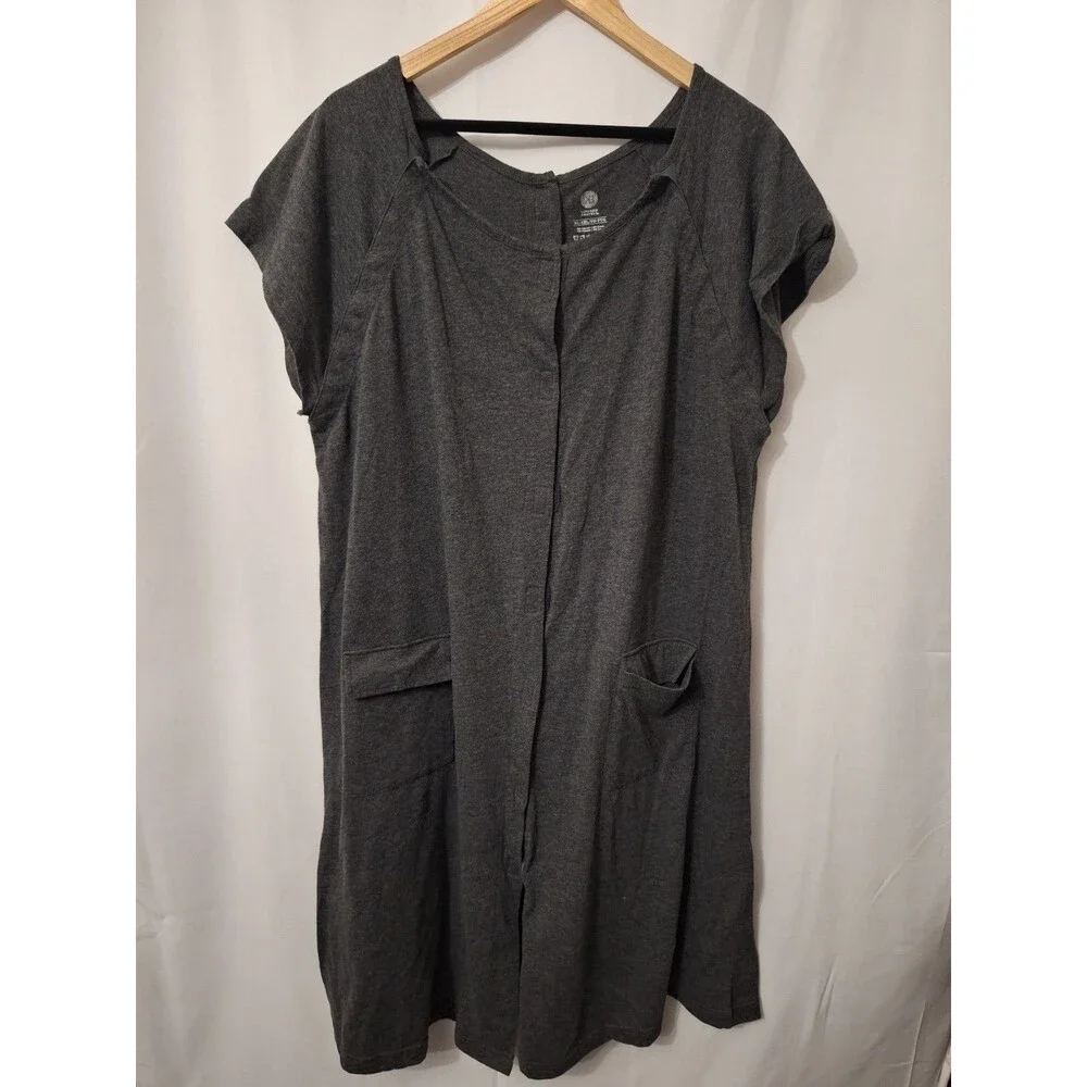 Kindred Bravely Labor Gown Size XL-XXL Gray Pregnacy Delivery Nursing Comfort